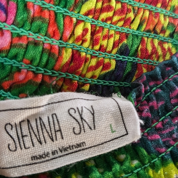 SIENNA SKY Pants Large Wide Bell Bottom Hippie Flower Halloween Costume Cosplay - Picture 10 of 11